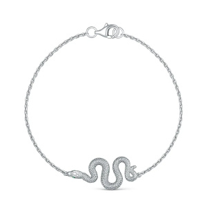 Браслет из серебра 925 пробы с фианитом SALAKATOV 451-10-744