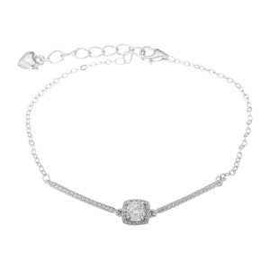 Браслет из серебра 925 пробы с кубическим цирконием МАСТЕР КЛИО 22Б151375