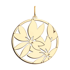 Кулон из золота 585 пробы SOKOLOV 036459