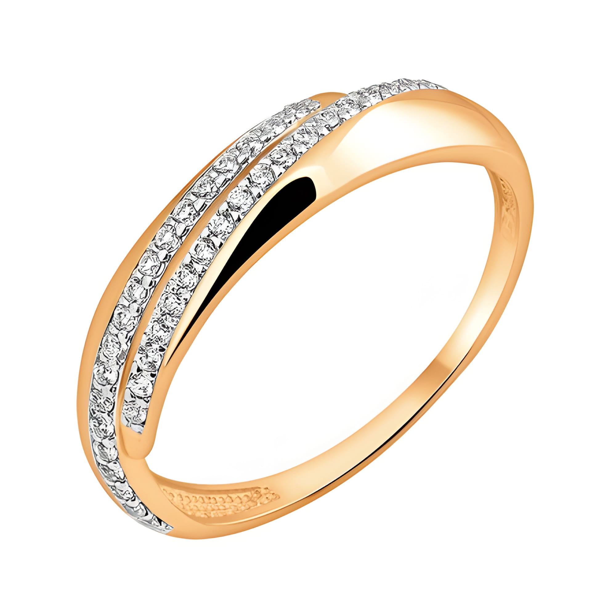 Кольцо из золота 585 пробы с фианитом SVETLOV 11-1538-11-01 