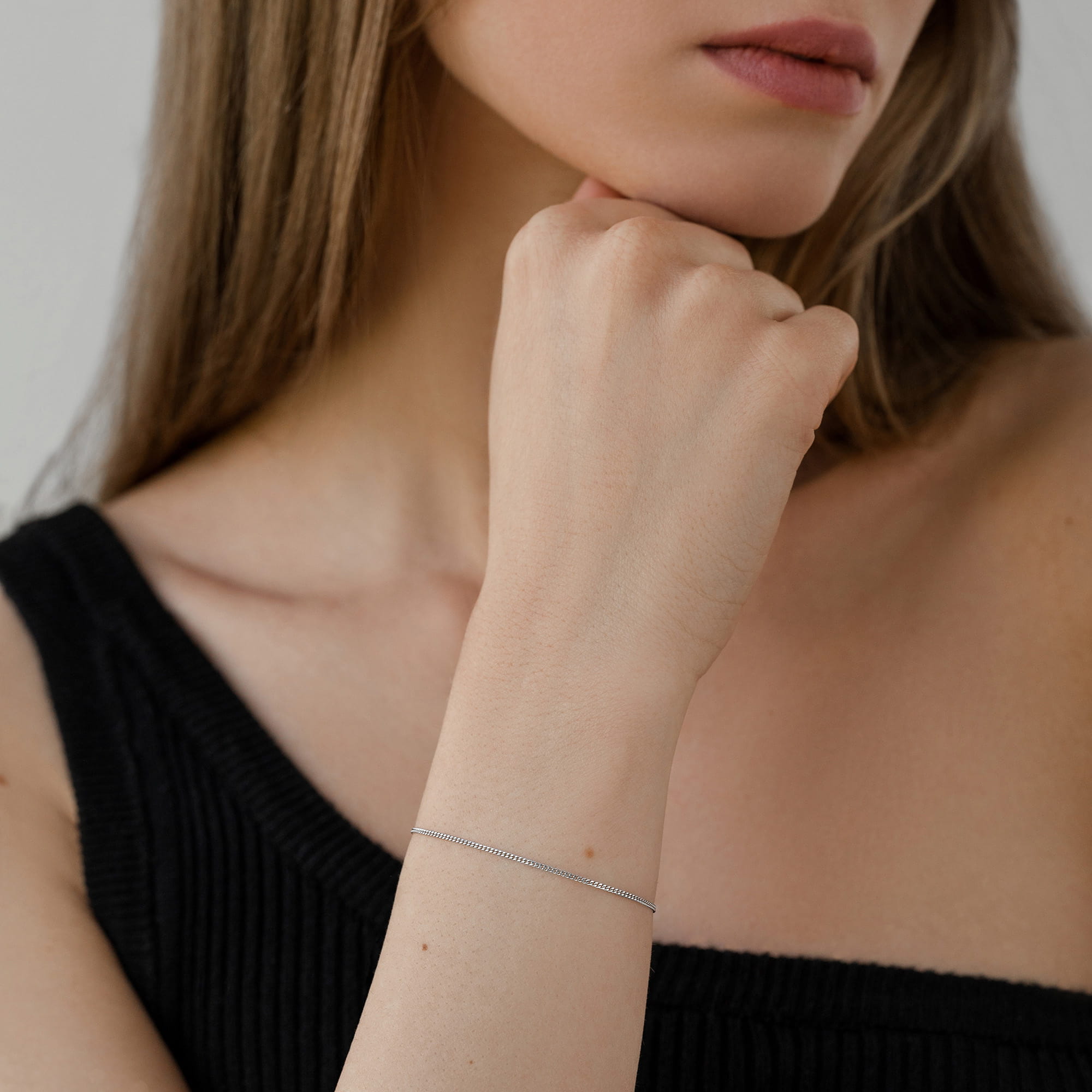 Браслет из серебра 925 пробы KRASTSVETMET НБ 22-002Ю-3 d.0.35 Серебро 925 пр.