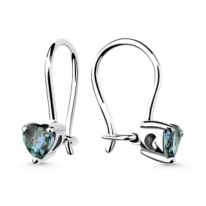 Серьги из серебра 925 пробы с фианитом АЛМАЗ-ХОЛДИНГ 320701F945-4