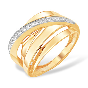 Кольцо из золота 585 пробы с фианитом EFREMOV К13219865