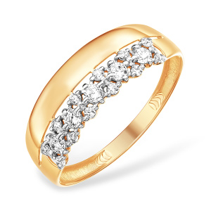 Кольцо из золота 585 пробы с фианитом EFREMOV К13219951