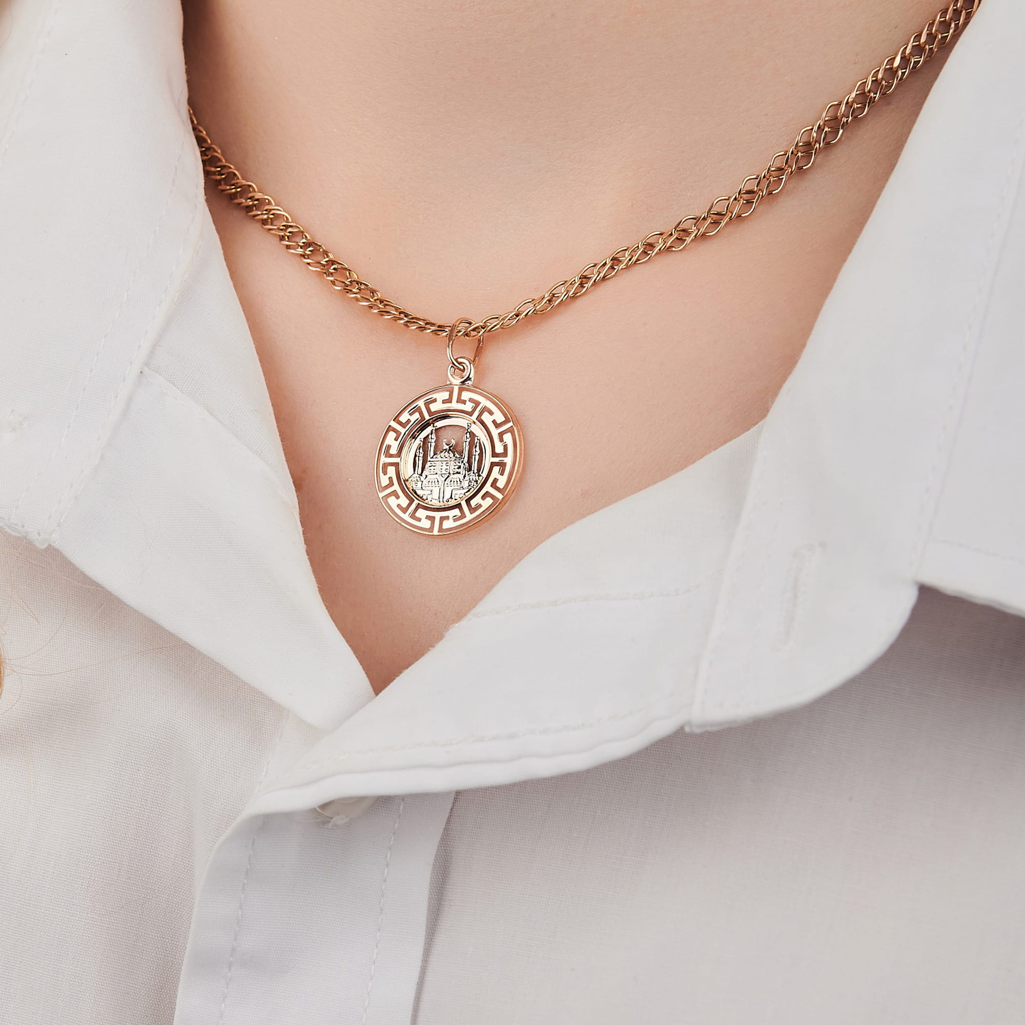 Кулон из золота 585 пробы ГОЛДЕН ГЛОБ КрСВПМ 