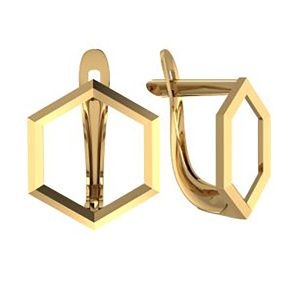 Серьги из золота 585 пробы SANIS 01-207187