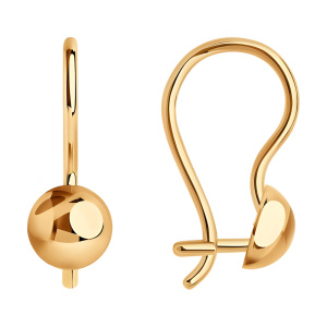 Серьги из золота 585 пробы SOKOLOV 020020