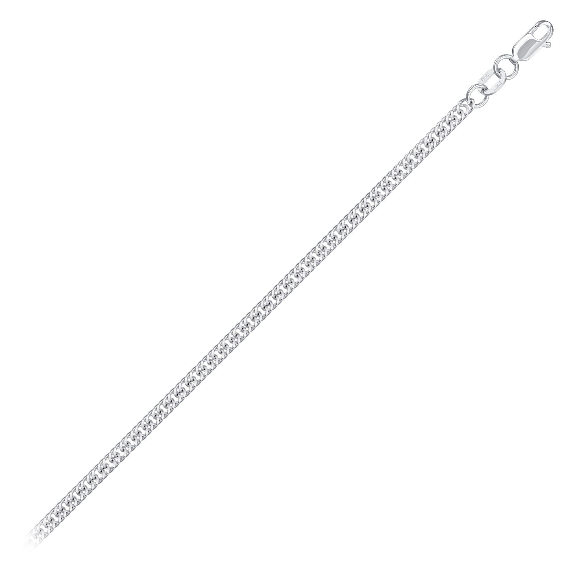 Цепь из серебра 925 пробы KRASTSVETMET НЦ 22-023Ю-3 d.0.50 