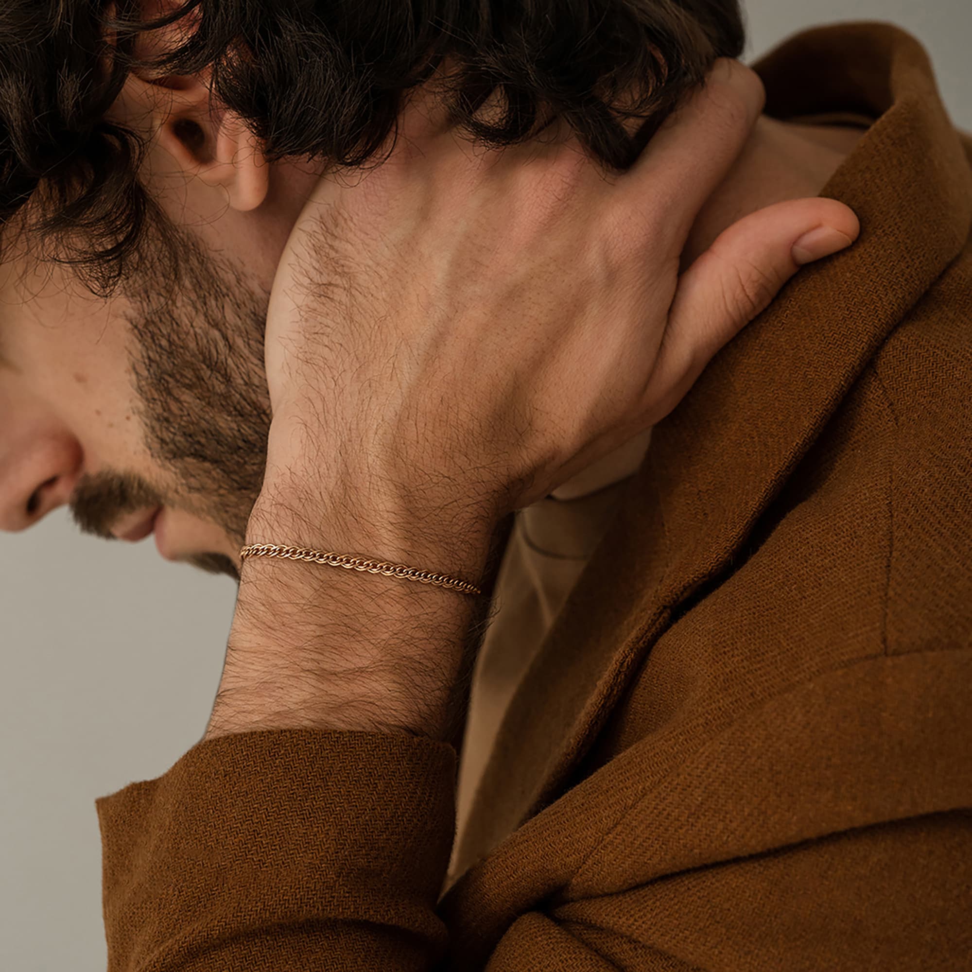 Браслет из золота 585 пробы KRASTSVETMET НБ 12-200ПГ d.0.60 Золото 585 пр.