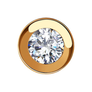 Кулон из золота 585 пробы с фианитом SOKOLOV 035969