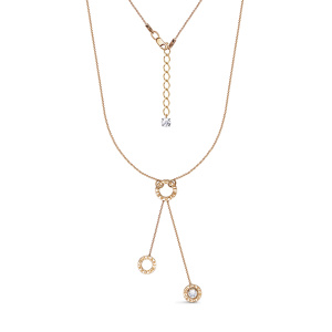 Колье из золота 585 пробы с фианитом DEL'TA 0705840