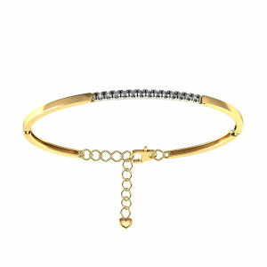 Браслет из золота 585 пробы с фианитом SANIS 01-715403