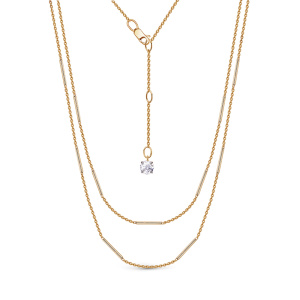 Колье из золота 585 пробы с фианитом DEL'TA 0705417