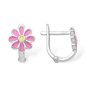 Серьги из серебра 925 пробы с эмалью EFREMOV 12004112241
