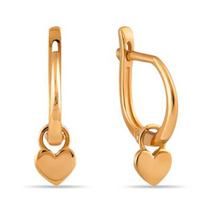 Серьги из золота 585 пробы SANIS 01-204973