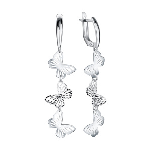 Серьги из серебра 925 пробы TALANT 14-73-0000-11764