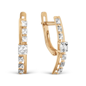 Серьги из золота 585 пробы KARATOV Т14062Б017