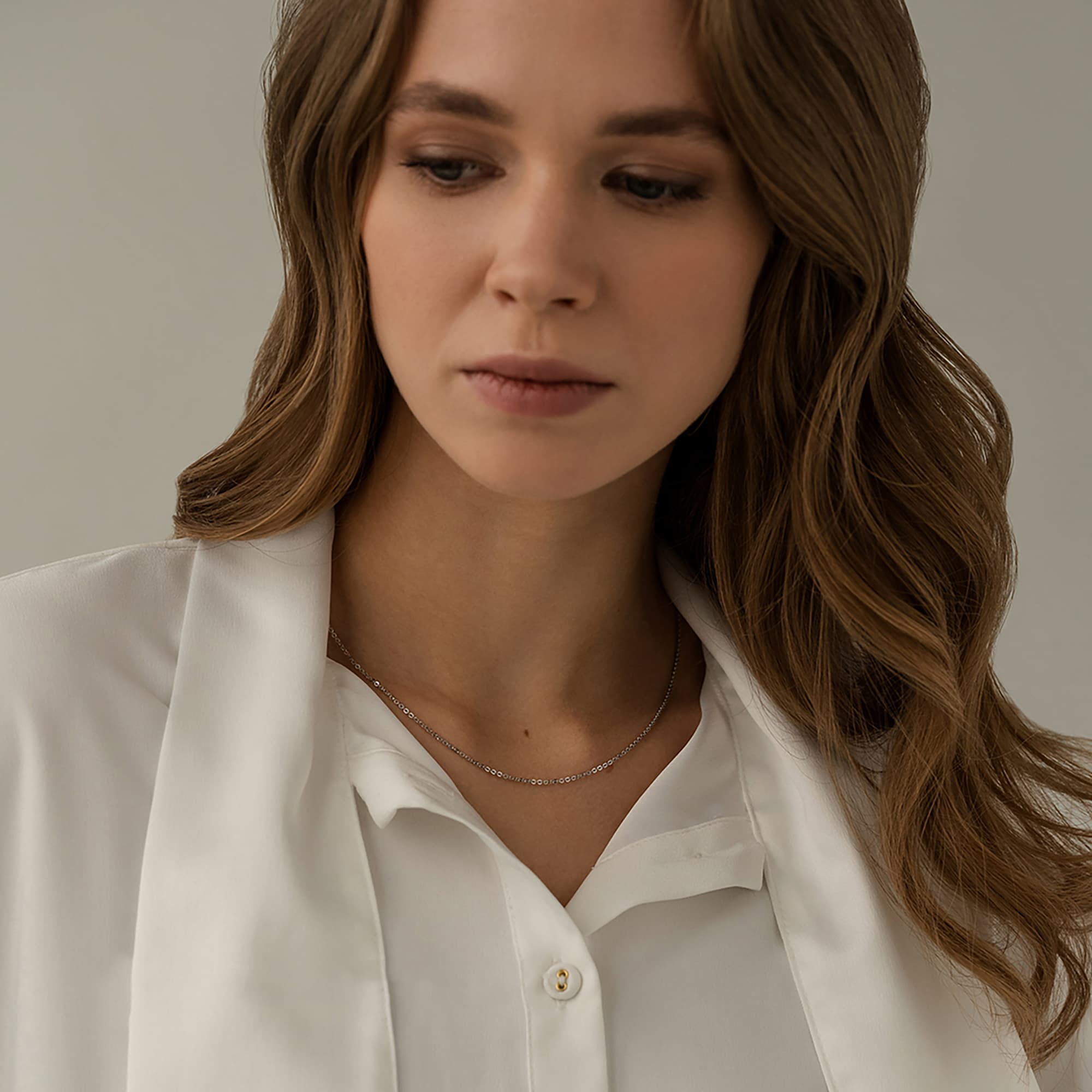 Цепь из серебра 925 пробы KRASTSVETMET НЦ 22-039Ю-3 d.0,35 