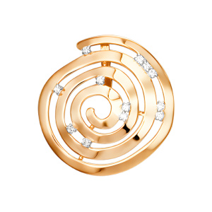 Кулон из золота 585 пробы с фианитом DINASTIA 012393-1102