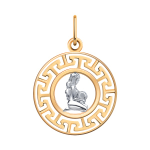 Кулон из золота 585 пробы ATOLL 5760/дева