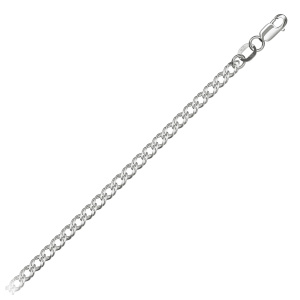 Цепь из серебра 925 пробы KRASTSVETMET НЦ 22-076Ю-3 d.0,50