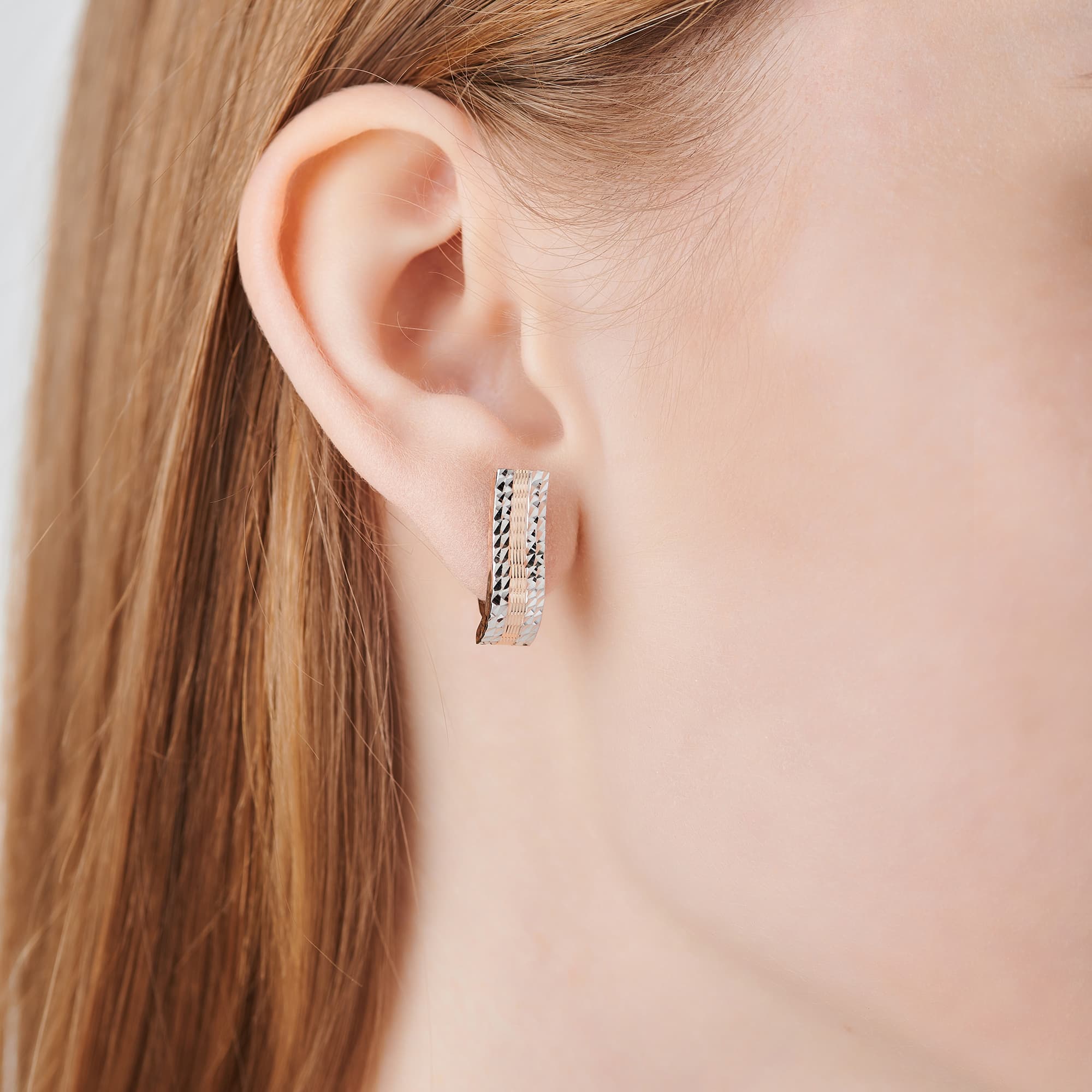 Серьги из золота 585 пробы ГОЛДЕН ГЛОБ Срг04-02 Золото 585 пр.