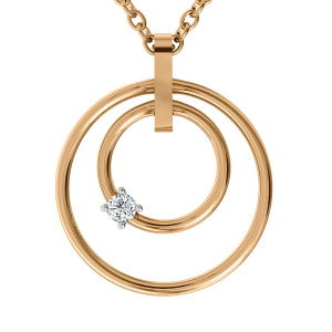 Кулон из золота 585 пробы с фианитом SANIS 08-319118