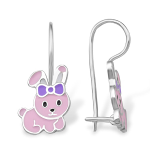 Серьги из серебра 925 пробы с эмалью EFREMOV 12004110987