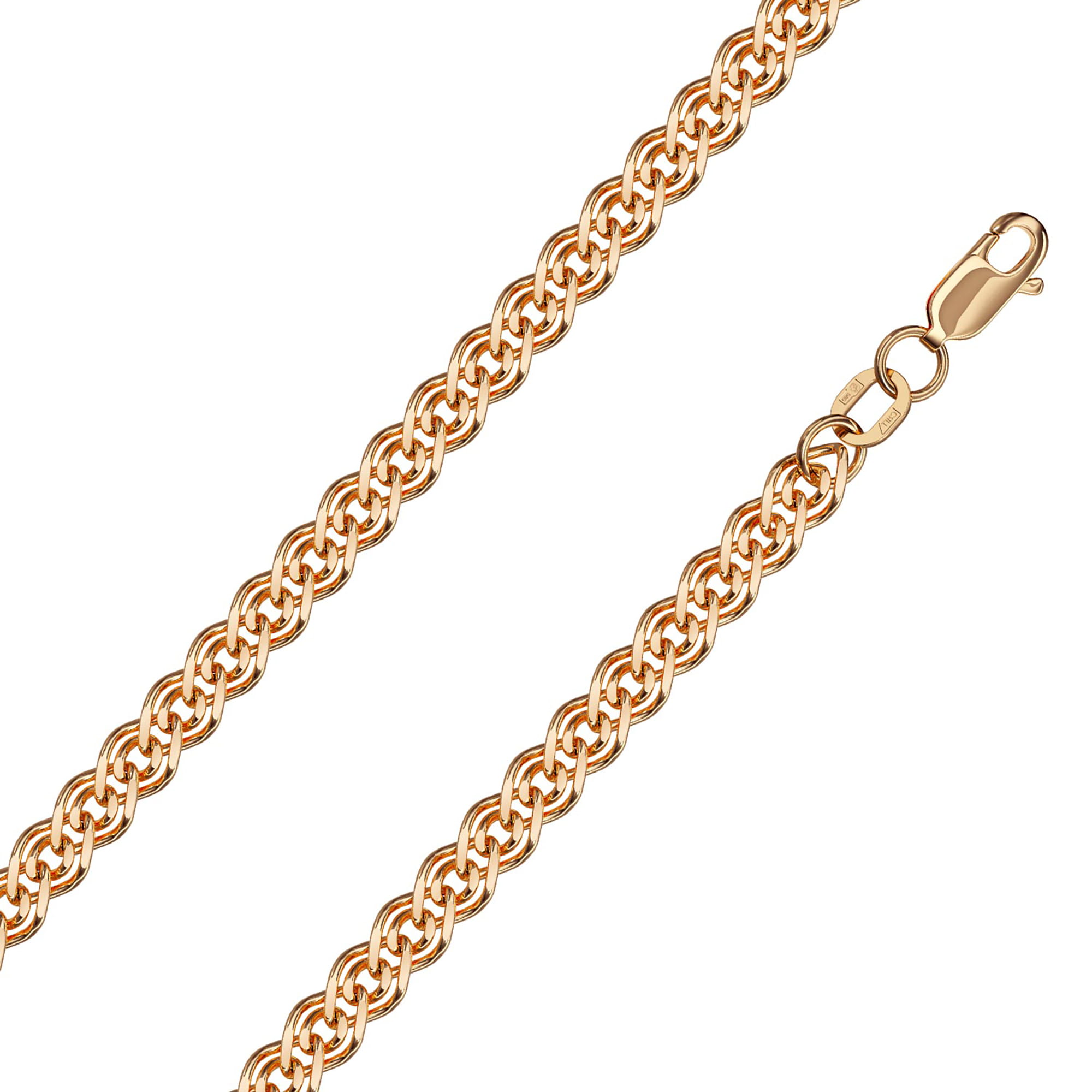 Браслет из золота 585 пробы KRASTSVETMET НБ 12-200 d.0.60 Золото 585 пр.