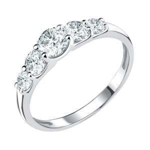 Кольцо из серебра 925 пробы с фианитом TALANT 20-72-0001-10081