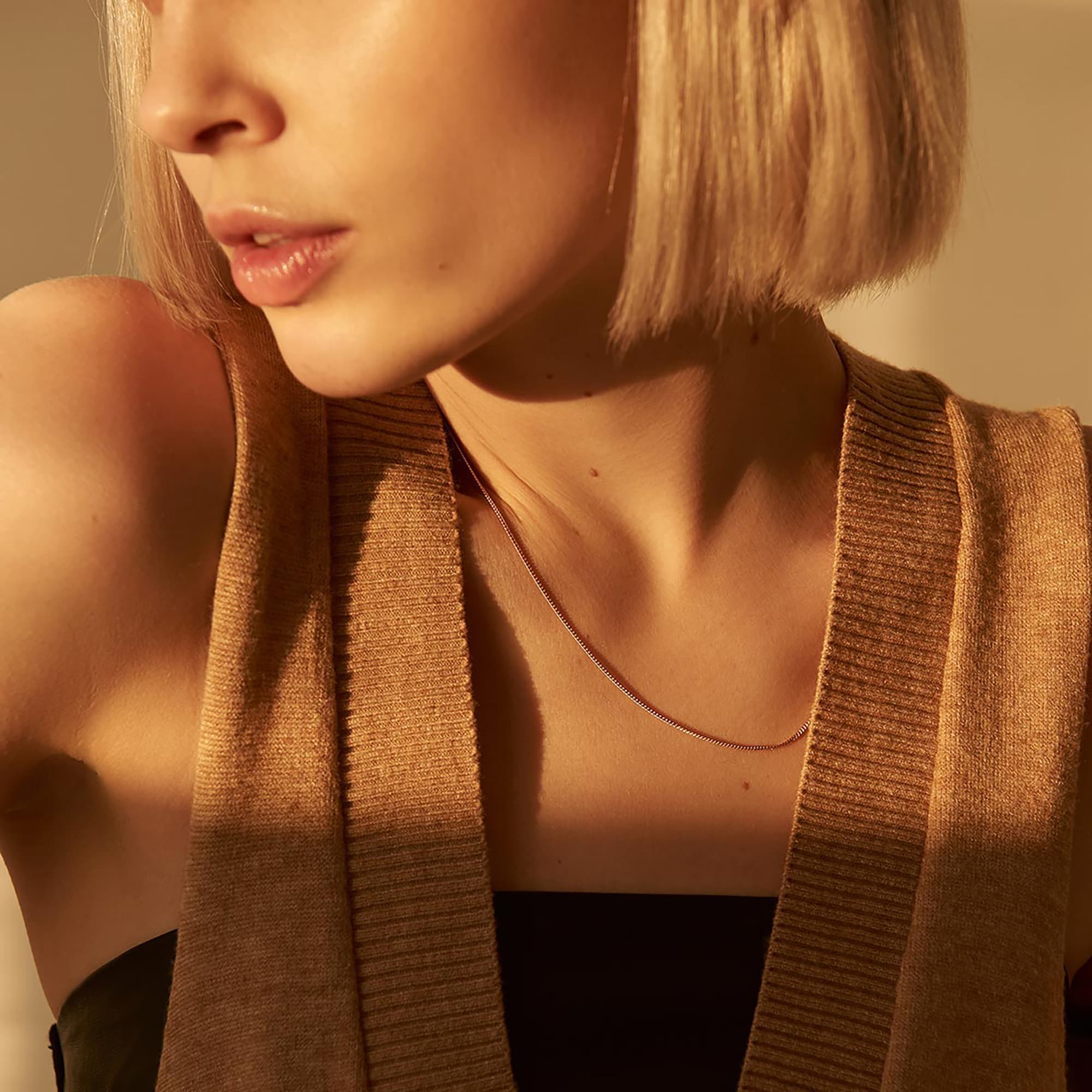 Цепь из золота 585 пробы KRASTSVETMET НЦ 12-002 d.0.35 Золото 585 пр.