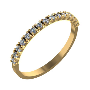 Кольцо из золота 585 пробы с фианитом SANIS 01-118535