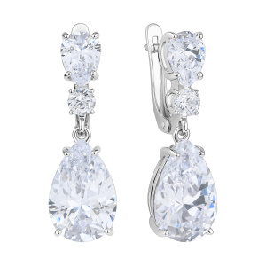 Серьги из серебра 925 пробы с фианитом TALANT 14-72-0001-14093