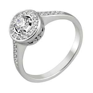 Кольцо из серебра 925 пробы с фианитом SVETLOV 11-0606-23-01