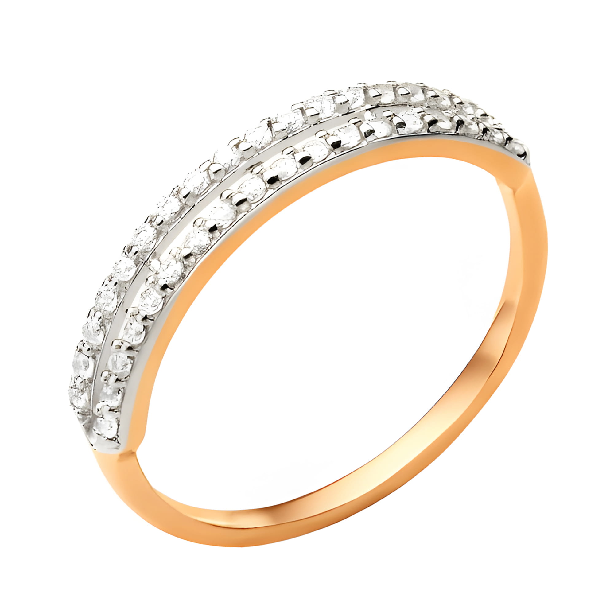 Кольцо из золота 585 пробы с фианитом DINASTIA 000511-1102 