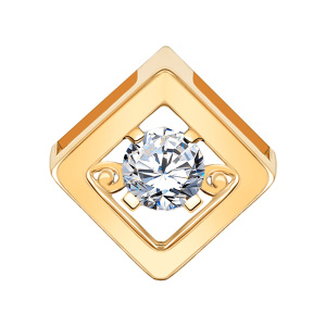 Кулон из золота 585 пробы с фианитом ATOLL 50029