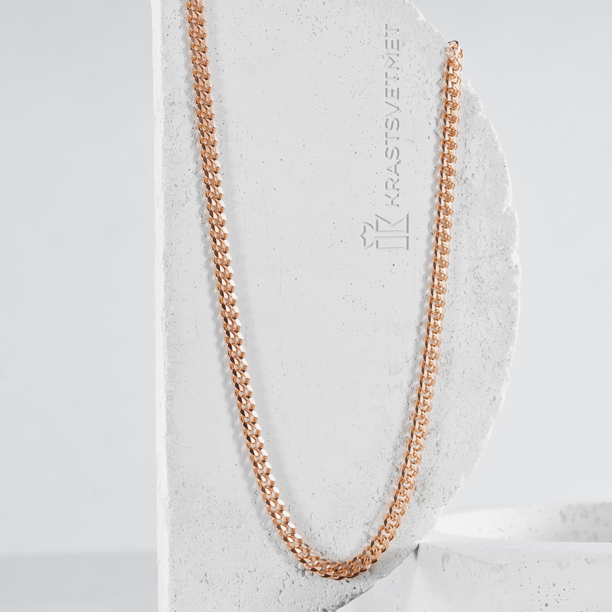 Цепь из золота 585 пробы KRASTSVETMET НЦ 12-002ПГ d.1.20 Золото 585 пр.