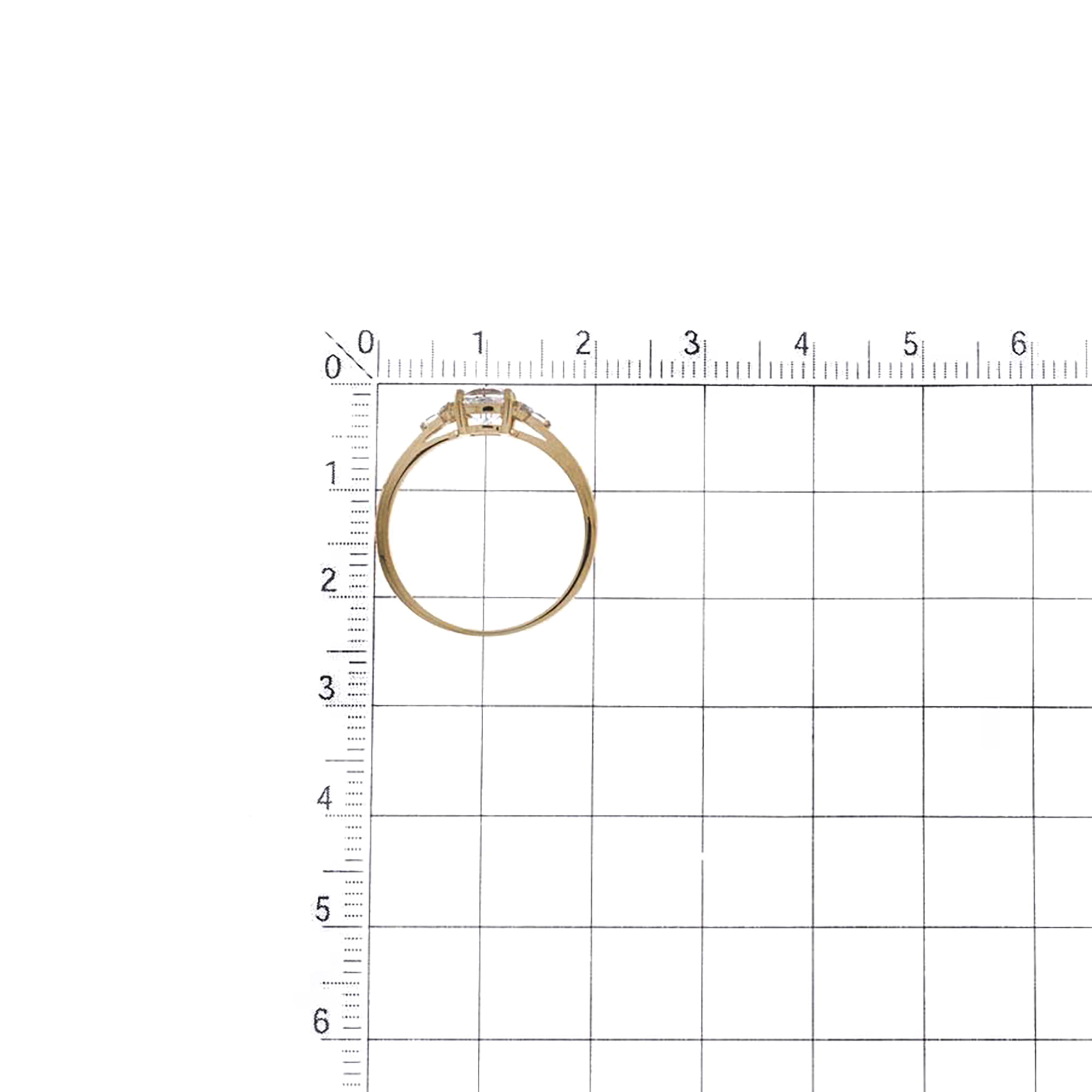 Кольцо из золота 585 пробы с фианитом KARATOV Т14201А350