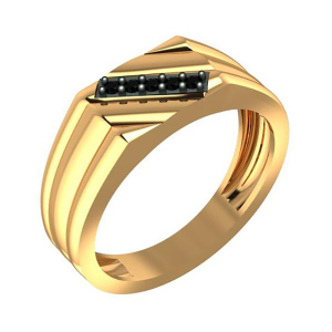 Печатка из золота 585 пробы с кристаллом SANIS 08-510175