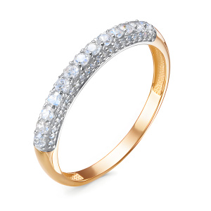 Кольцо из золота 585 пробы с фианитом DEL'TA 1104235