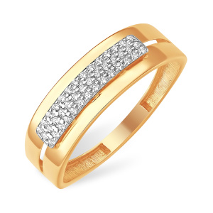 Кольцо из золота 585 пробы с фианитом EFREMOV К13219612