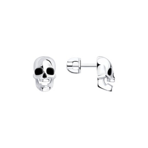Серьги из серебра 925 пробы с эмалью SOKOLOV 94024304
