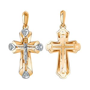 Кулон из золота 585 пробы с фианитом SANIS 01-417421