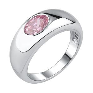 Кольцо из серебра 925 пробы с фианитом TALANT 20-72-000R-15540