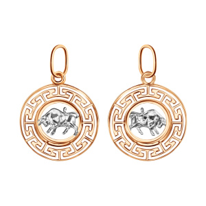 Кулон из золота 585 пробы ГОЛДЕН ГЛОБ КрСВПтел