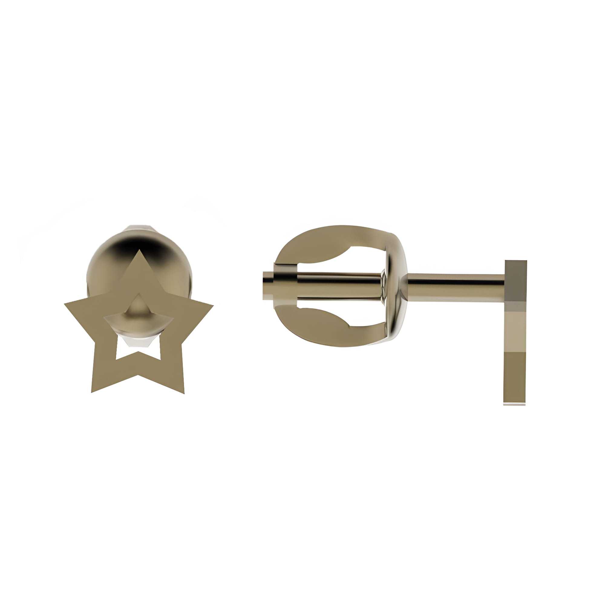 Серьги из золота 585 пробы DINASTIA 015112-1000 Золото 585 пр.