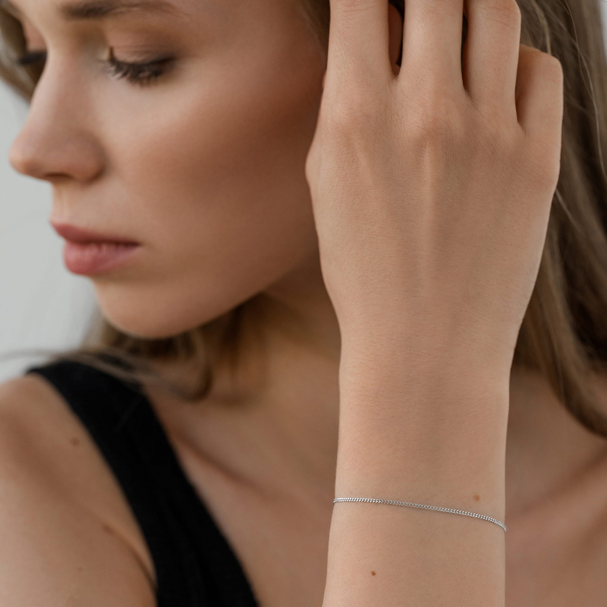 Браслет из серебра 925 пробы KRASTSVETMET НБ 22-002Ю-3 d.0.35 Серебро 925 пр.