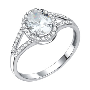 Кольцо из серебра 925 пробы с фианитом TALANT 20-72-0001-10188