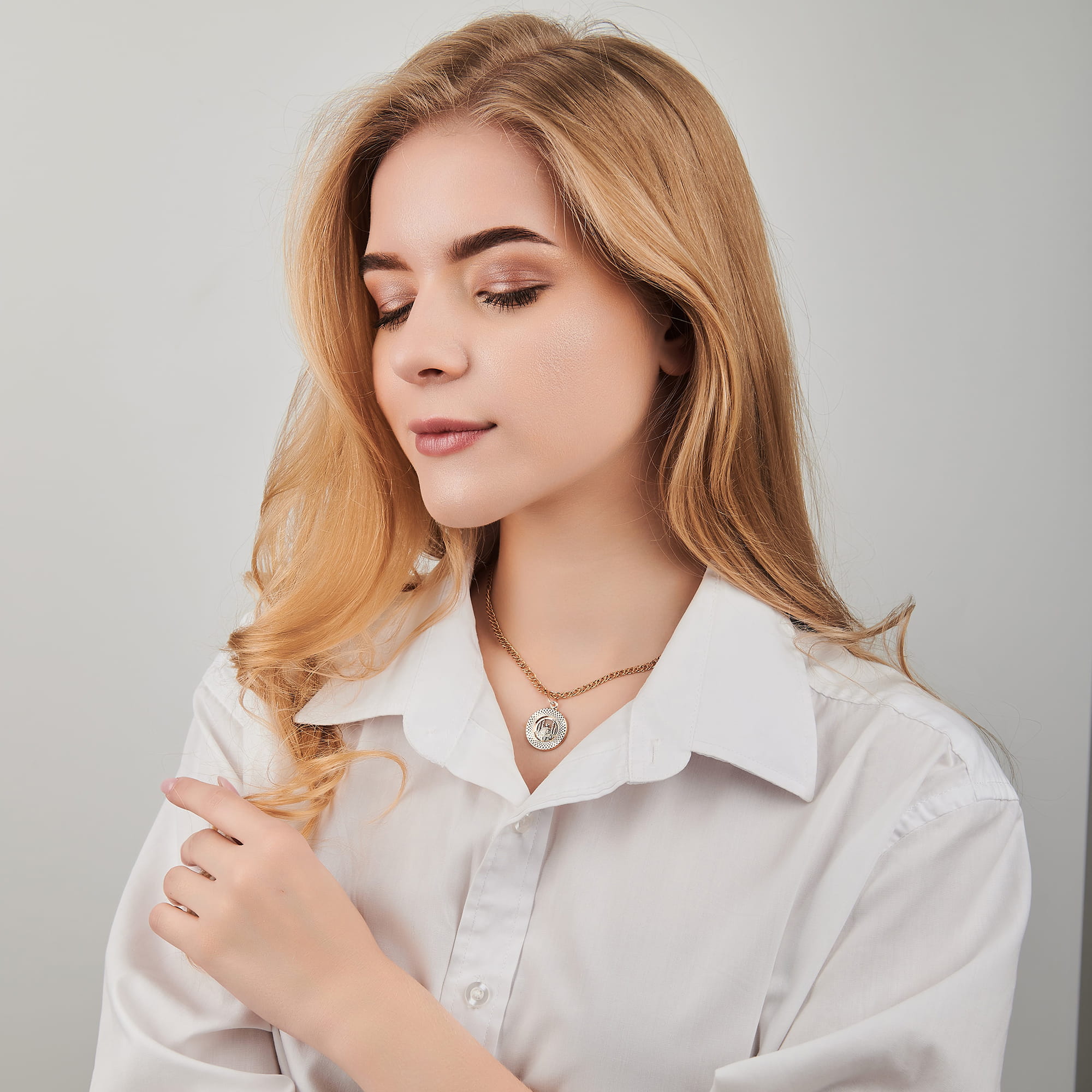 Кулон из золота 585 пробы ГОЛДЕН ГЛОБ КрСПАМ 