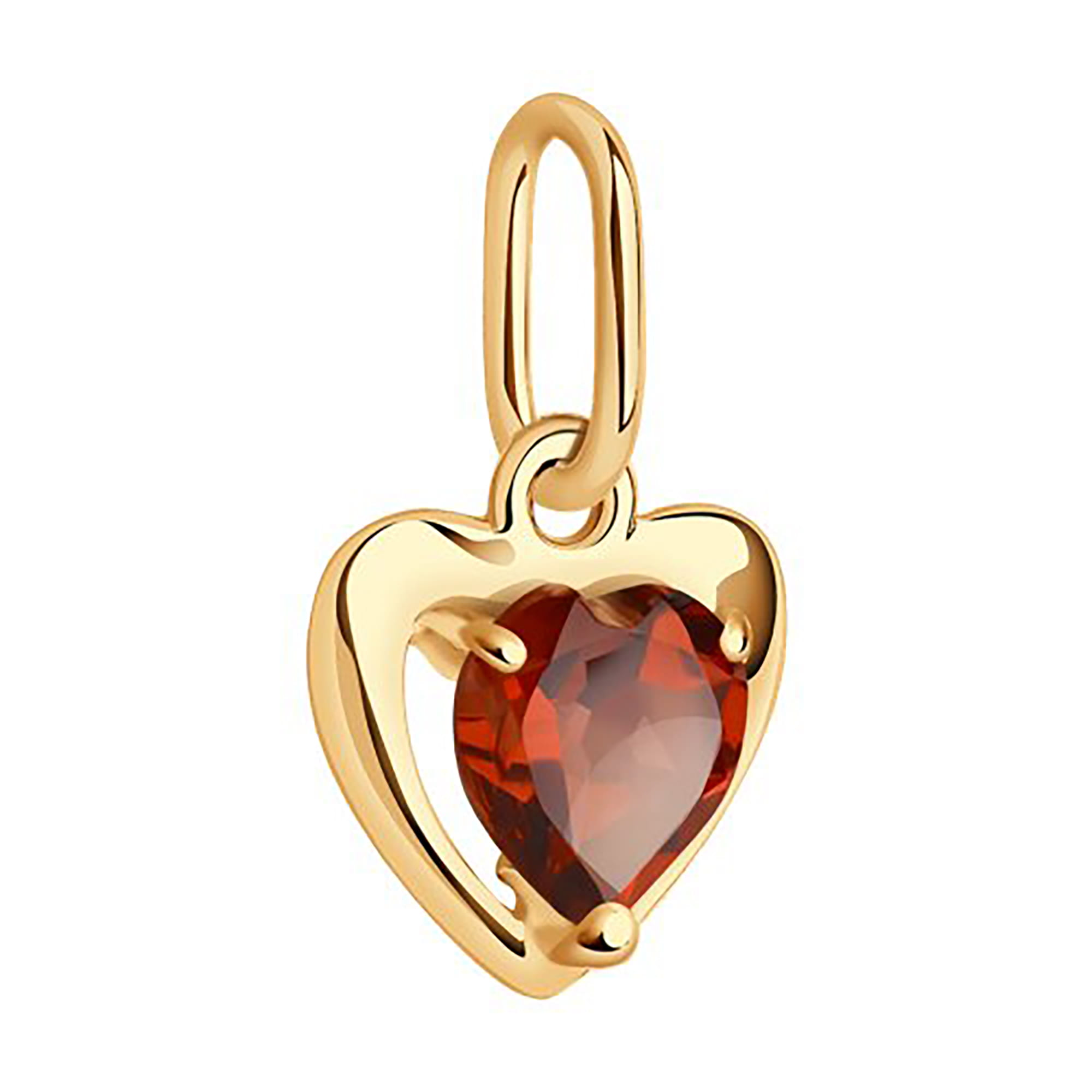 Кулон из золота 585 пробы с гранатом SOKOLOV 732196 Золото 585 пр.